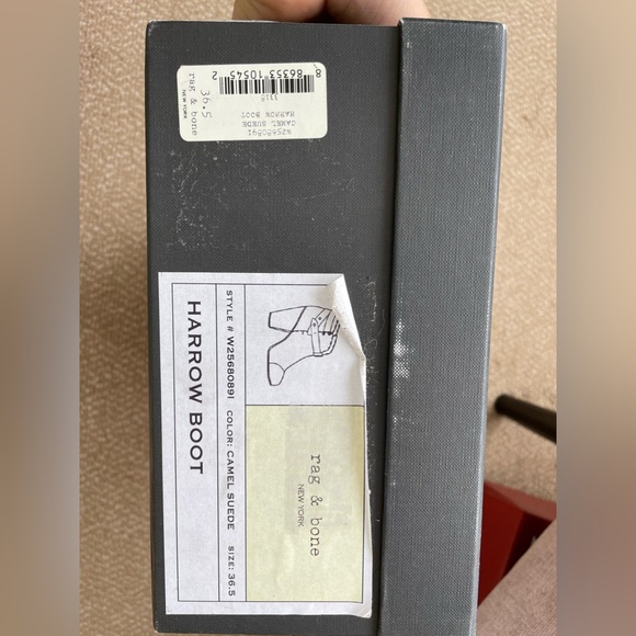 Rag & Bone Harrow Boot in camel suede - Picture 10 of 12